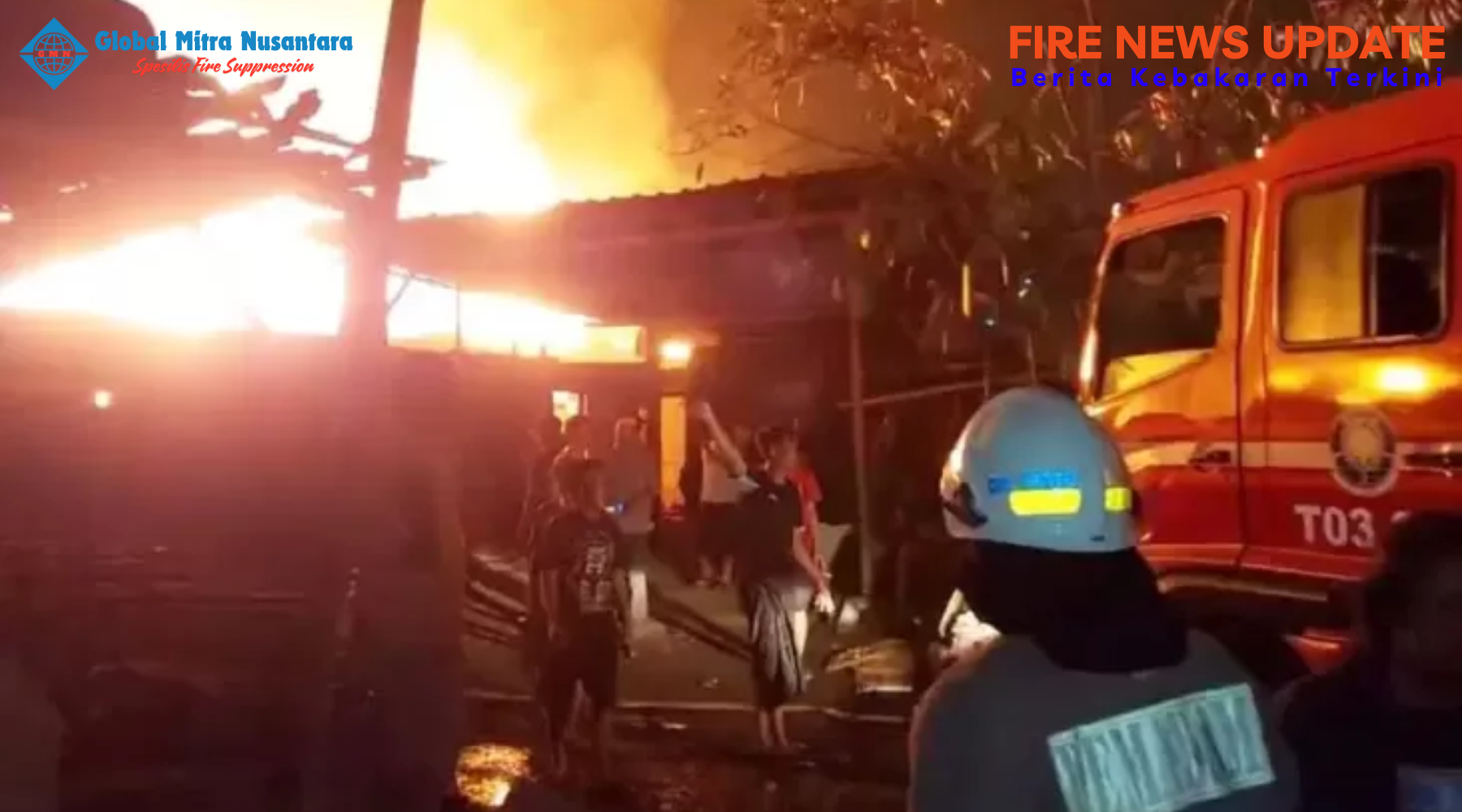 Kebakaran di Sumur Batu Kemayoran