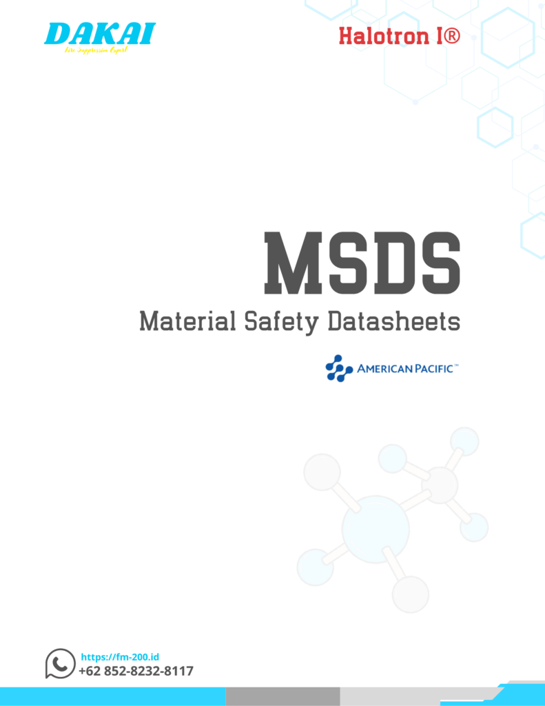 MSDS Halotron I® by American Pacific
